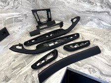 BMW E46 M3 CONVERTIBLE INTERIOR TRIMS SET CARBON LEATHER M STITCHING