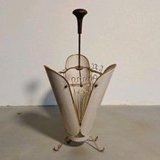 Porte-parapluies Vintage 1950s Mid Century Modern Metal Stand Umbrella Holder