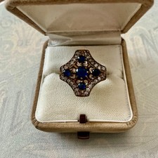 SAPHIR TOPAZE - ANCIENNE BAGUE