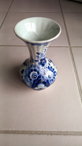 Vase poterie bleu delft - poterie,