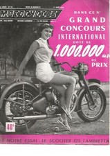 MOTOCYCLES N°94 SALON BRUXELLES 1953 / LAMBRETTA / BOL D'OR 1952 / SPORT