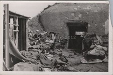 Photo, ww2, vue d'un bunker de