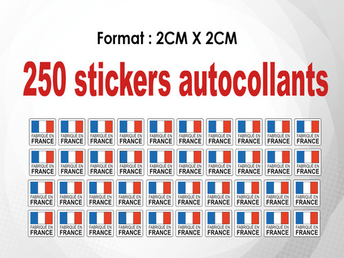 250 stickers autocollant 2 - 250,