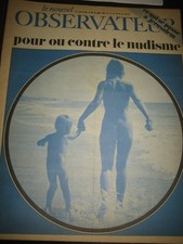 Le Nouvel Observateur n° 144 - Pour ou contre le nudisme, La paix gaullienne ...
