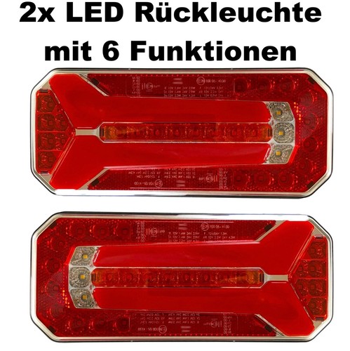 Feu arrière led 12v - 2x,