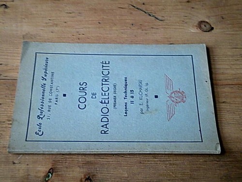 Cours radio electricité - de, radio-electricité