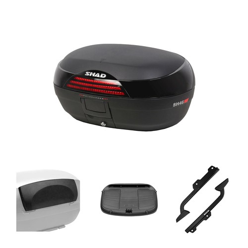 Set coffre shad - noir, pour