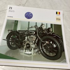Fn 350 M70 1924 carte moto collection Atlas Belgique