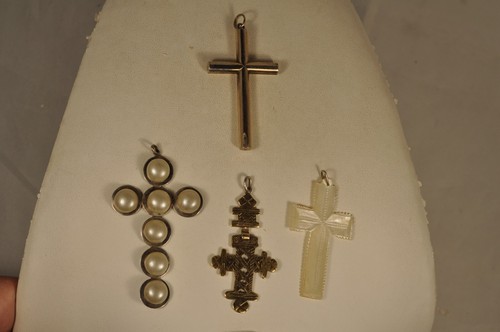 Lot croix ancien argent - lot,
