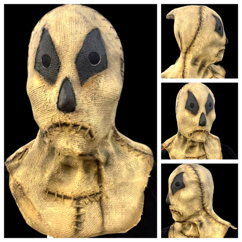 épouvantail masque jute sac - masque,
