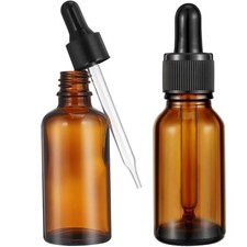 Lot de 2 flacons en verre