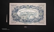 Billet De Banque 500fr Belge