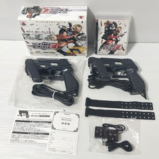 PS3 TIME CRISIS 4 + 2 Guncon3 + LED Marker PlayStation3 with Box Works fine
