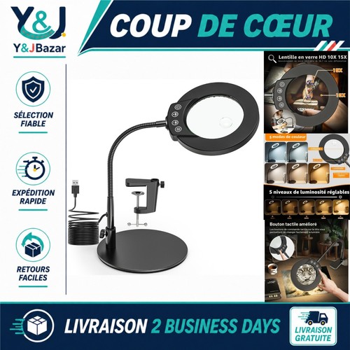 Lampe loupe led - loupe, 15x