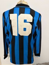 Inter 1992 1993 Pancev Nr 16 Match Worn Shirt Inter Vintage Macedonia