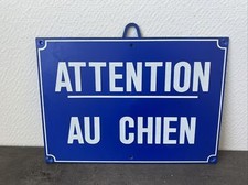 plaque attention au chien pvc