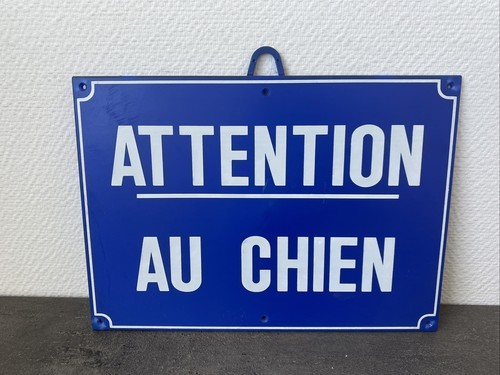Plaque attention chien - au,