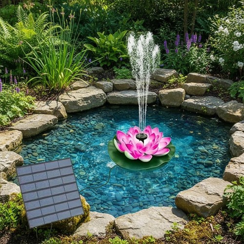 Lotus fontaine pompe solaire - pompe,