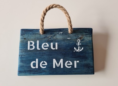 Panneau bois flotté bleu de - flotté,