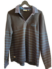 LACOSTE polo bleu manches