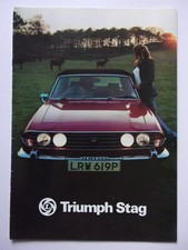 TRIUMPH STAG orig 1976 UK Mkt Sales Brochure - #3215