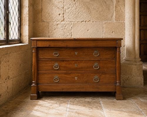 Commode colonnes noyer - colonnes, en