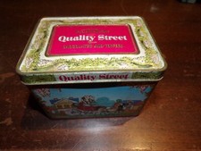 Boîte de Collection Quality Street en Métal Décor 4 Saisons Vintage 1989