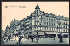 CPA Ostende, Les Hotels 1924 