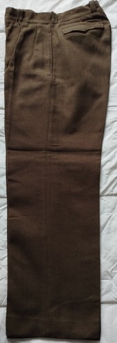 Pantalon militaire laine kaki - pantalon,