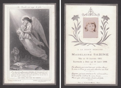 Image pieuse mortuaire - pieuse,