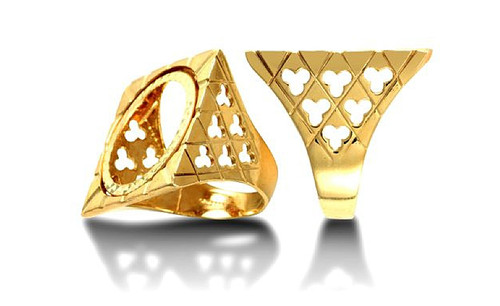 Bague jaune 9ct - bague, en