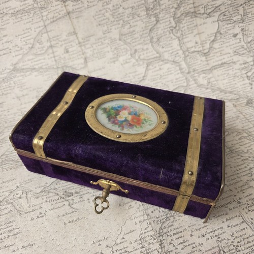 Boite delices velours violet - boite,