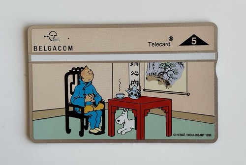 Tintin belgacom telecard 1995 - tintin,