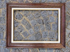 frame 15M gold patinated wood foliage 65 cm x 46 cm frame painting decoration