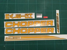 Raleigh Chopper MK2 Decal Set - High Quality - Drawn for the Original Artwork