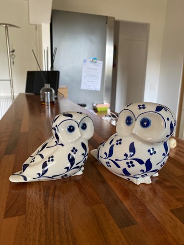 Lot bibelots deux chouettes - deux, en