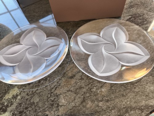 Assiettes dessert cristal - 2,