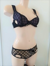 LD ROSE ENSEMBLE LINGERIE COULEUR NOIR / VIOLET