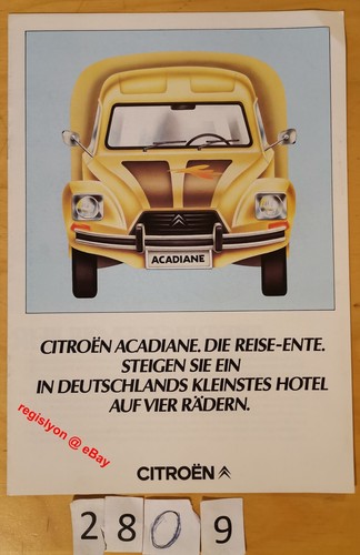 Citroen acadiane camping car - citroen,