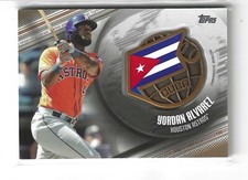 Yordan Alvarez 2020 Topps Series One #GGM-YA RC Medallion Gold #/50 ROY Astros