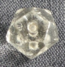 Antique 5 Faceted Crystal Tassel 7x9mm - Vintage Decorative Chandelier A826