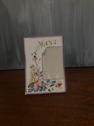 Superbe petit porte - porte-menu, en