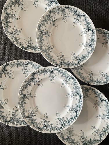 Assiettes plates terre de - 6,