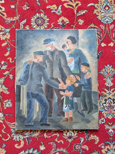 Hst portrait famille cubiste - portrait,