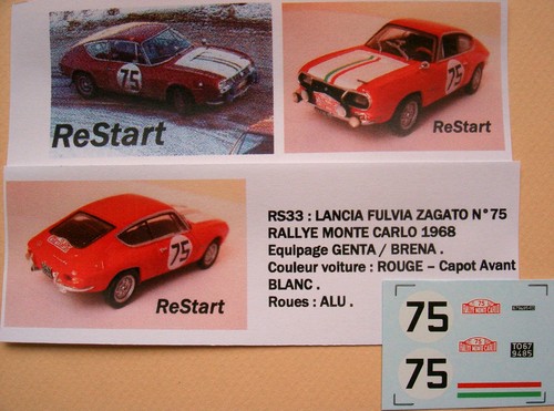 Rs033 decal restart 43 - decal, 1/43