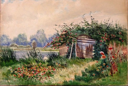 Grande aquarelle début - , 20ème