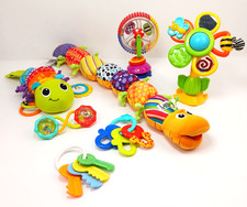 Lot of 6 Infant Sensory Toys Stroller Crib Lamaze Infantino Bright Starts #4