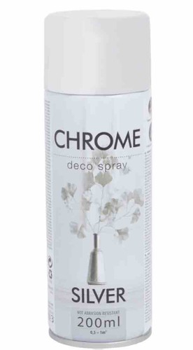 Bombe peinture effet chrome - 1,