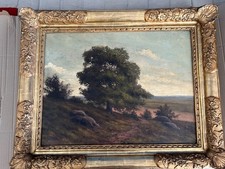 2 peintures paysage encadrées