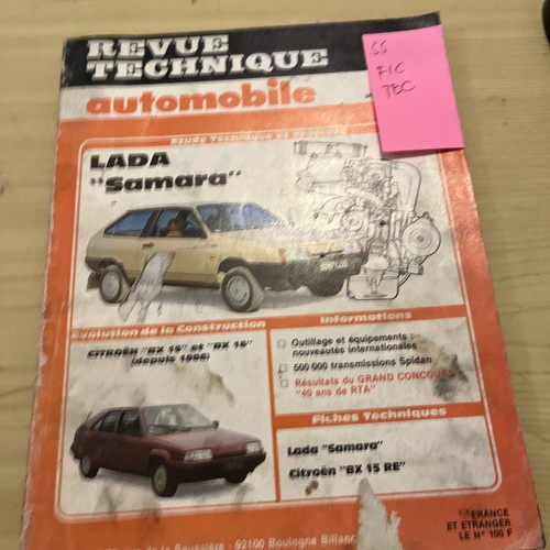 Revue technique lada samara - technique,